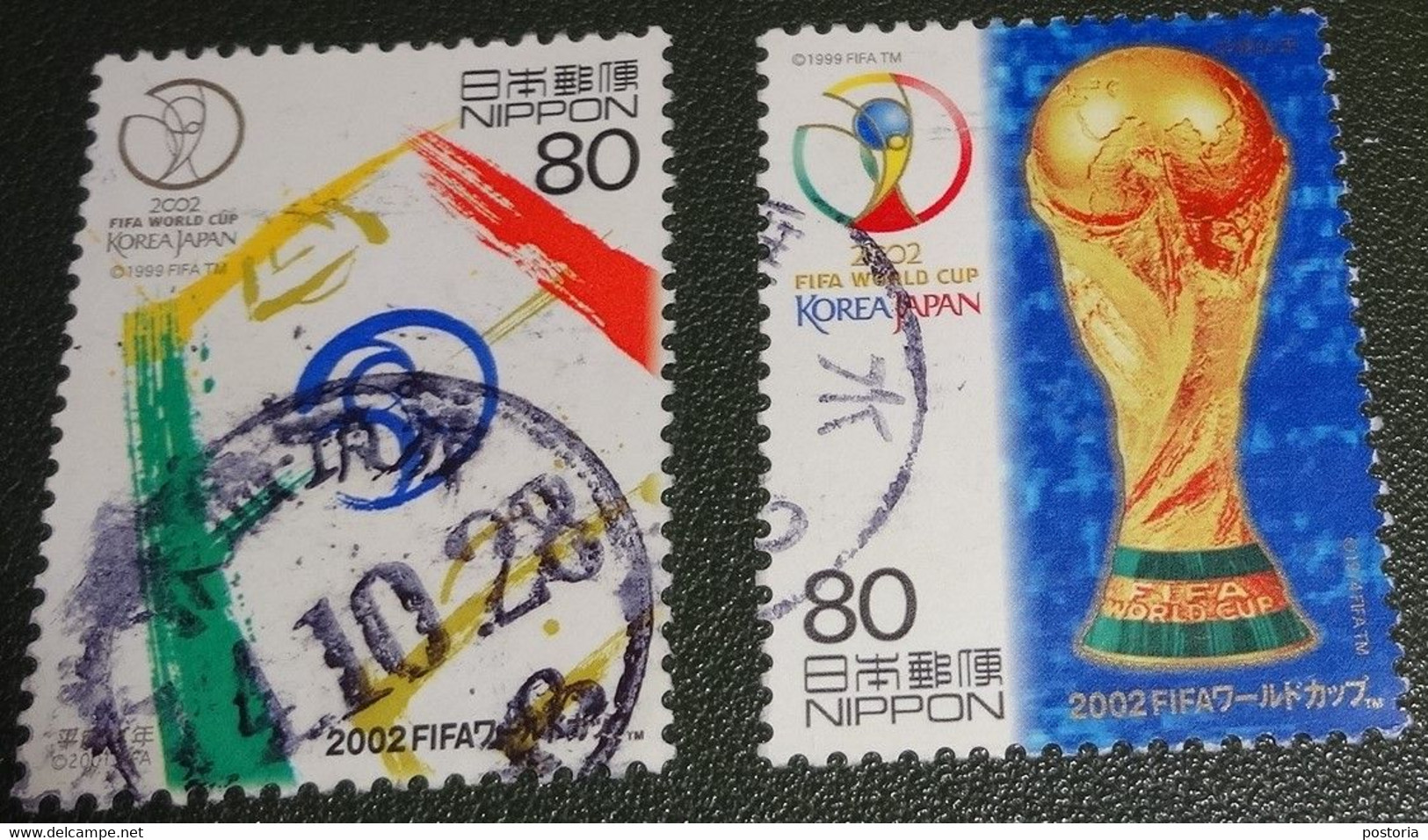 Nippon - Japan - 2002 - Michel 3349 - Gebruikt - Used - Wereldkampioenschap Voetbal - Japan / Zuid-Korea - Oblitérés