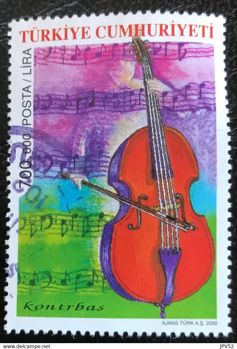 Türkiye Cumhuriyeti - Turkije - C11/21 - (°)used - 2002 - Michel 3322 - Muziekinstrumenten - Used Stamps