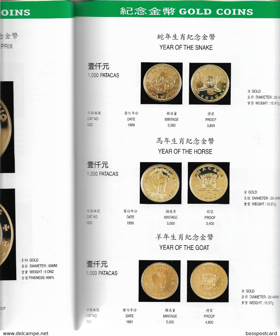 Macau - Illustrated Catalogue Of Macau Currency, 1999 Numismatics Notaphilia Numismática Notafilia Macao Portugal China - Otros & Sin Clasificación