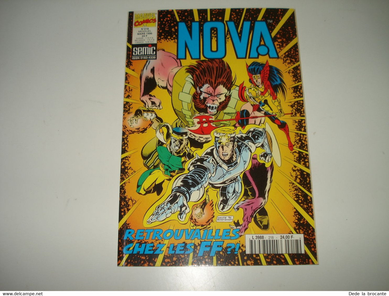 C22 / Marvel Comics  NOVA  N° 218 SEMIC éditions - Mars 1996 - Etat  Neuf - Nova
