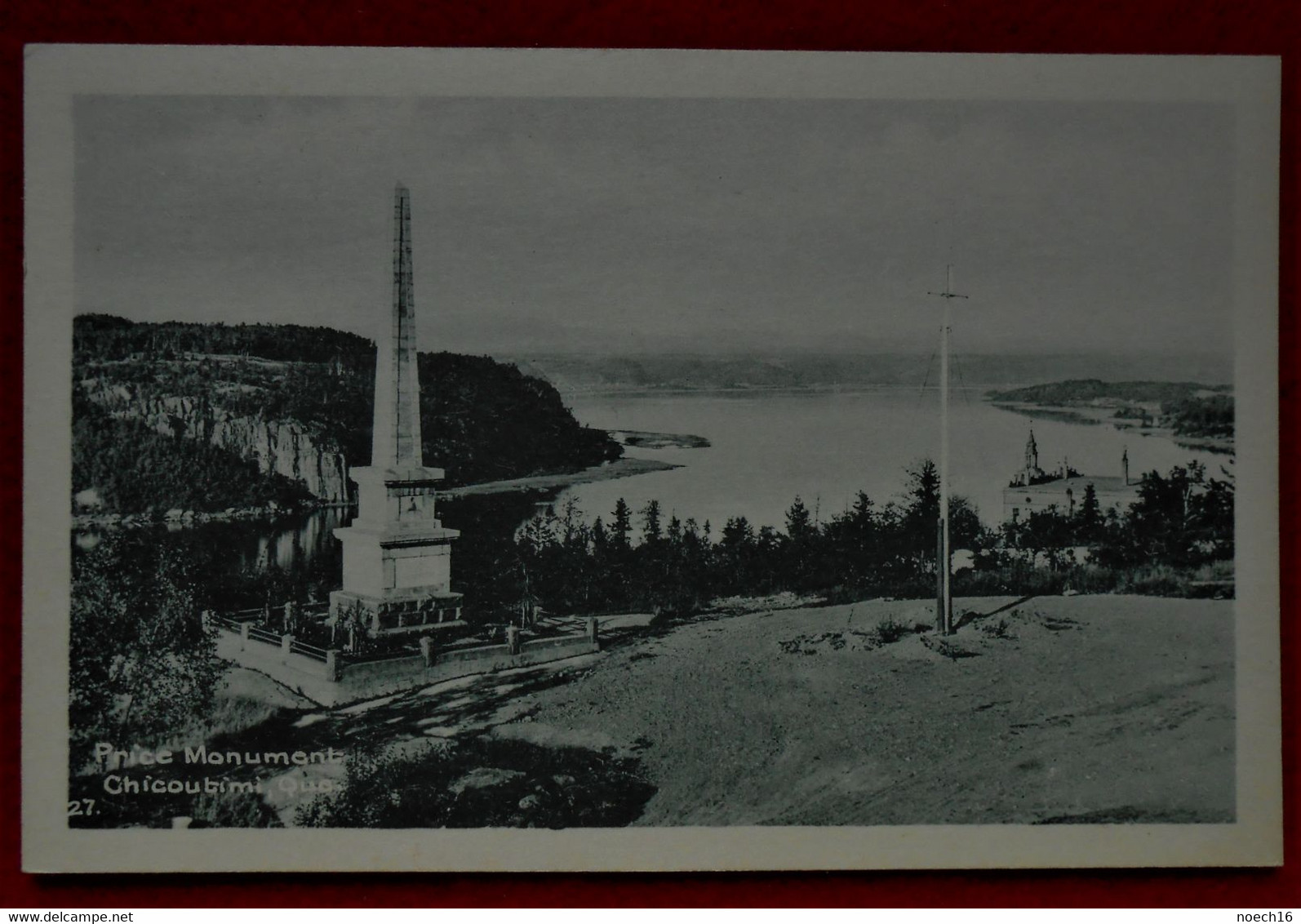 Old Postcard - Canada Chicoutimi - Price Monument - Chicoutimi