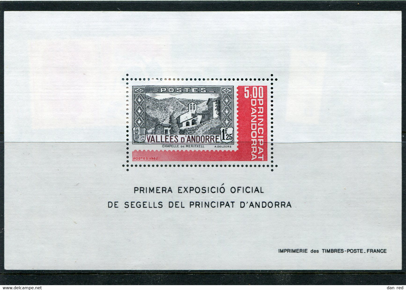 ANDORRE FRANCAISE  BLOC FEUILLET N° 1 ** (Y&T) (Neuf) - Blocks & Sheetlets