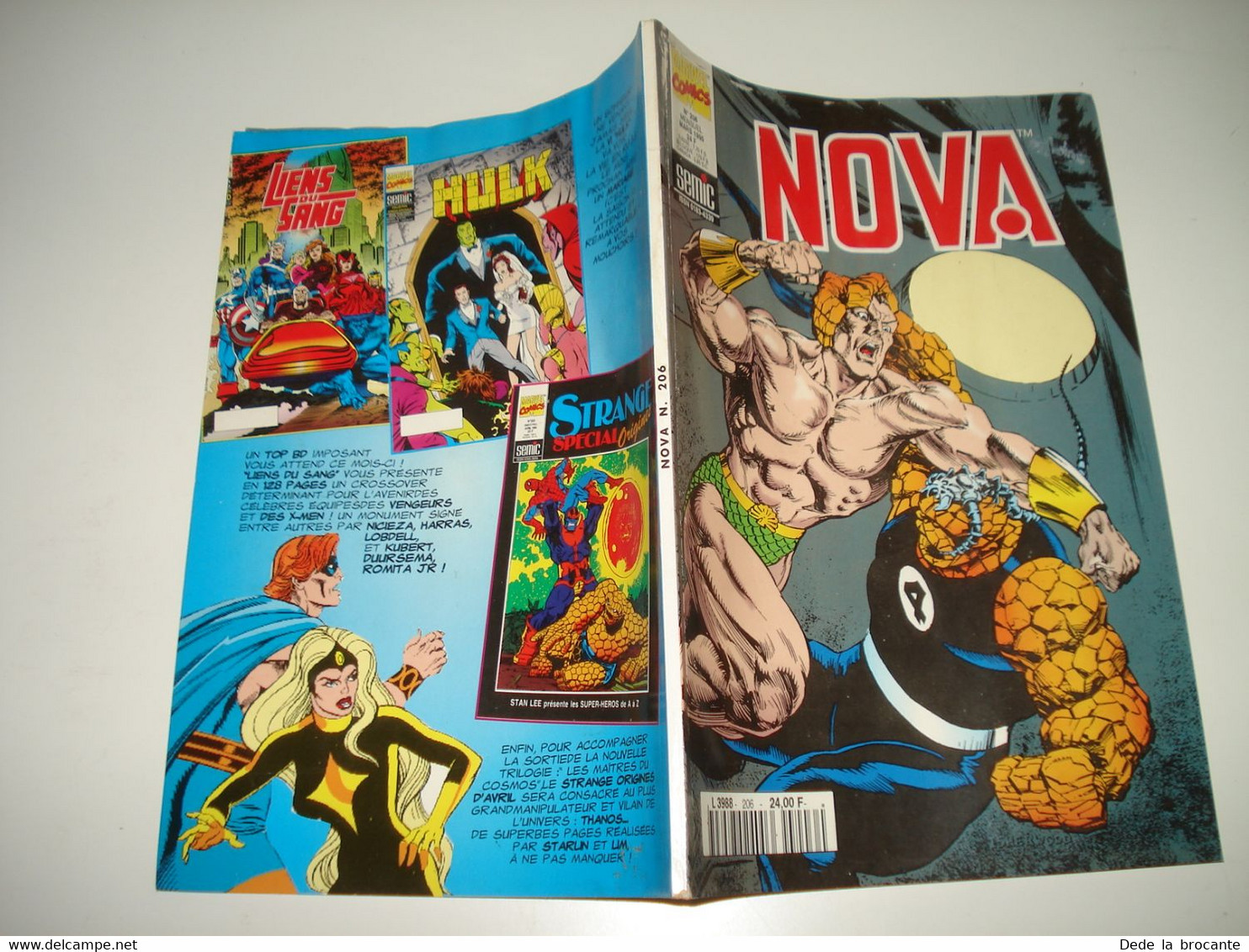 C22 / Marvel Comics  NOVA  N° 206  SEMIC éditions - Mars  1995 + Enveloppe Semic - Nova