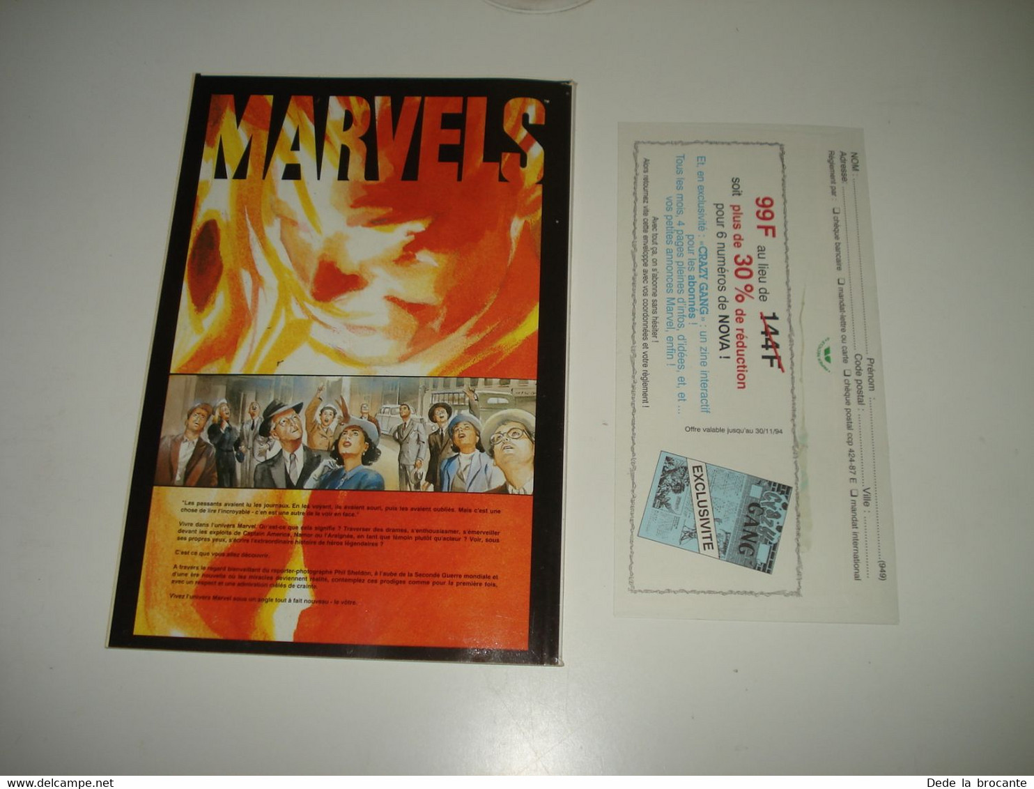 C22 / Marvel Comics  NOVA  N° 201  SEMIC  Mensuel  Octobre 1994  - Comme Neuf + Enveloppe Semic - Nova