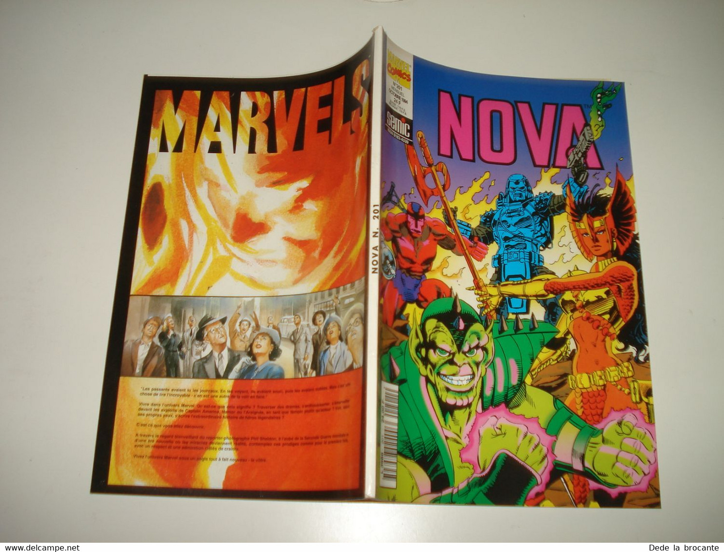 C22 / Marvel Comics  NOVA  N° 201  SEMIC  Mensuel  Octobre 1994  - Comme Neuf + Enveloppe Semic - Nova