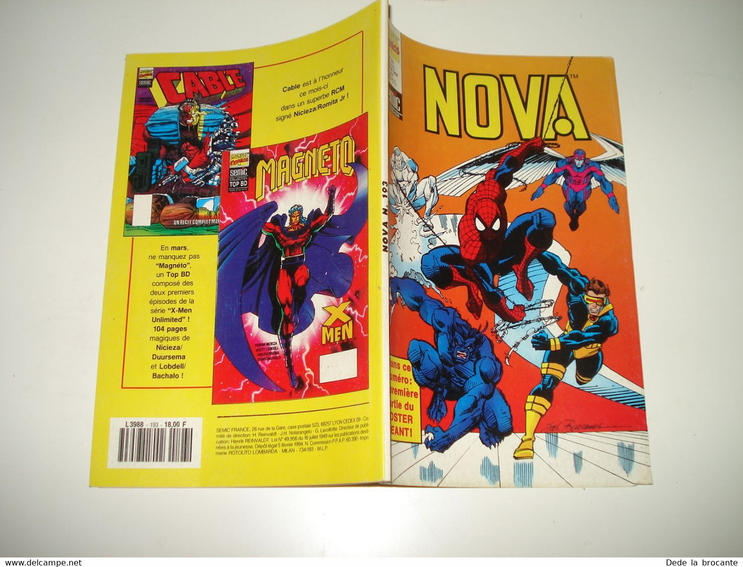 C22 / Marvel Comics  NOVA  N° 193  SEMIC éditions Février  1994  - Comme Neuf + POSTER - Nova