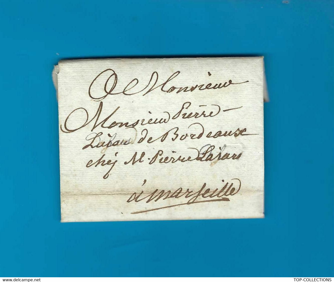 1781 NAVIGATION NEGOCE ACHAT D'UN NAVIRE  CAPITAINE sign. de Toulon Aguillon pour son cousin Lajard à Marseille