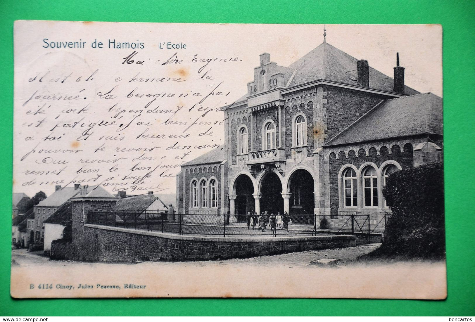 Hamois 1906: L'école Animée - Hamois