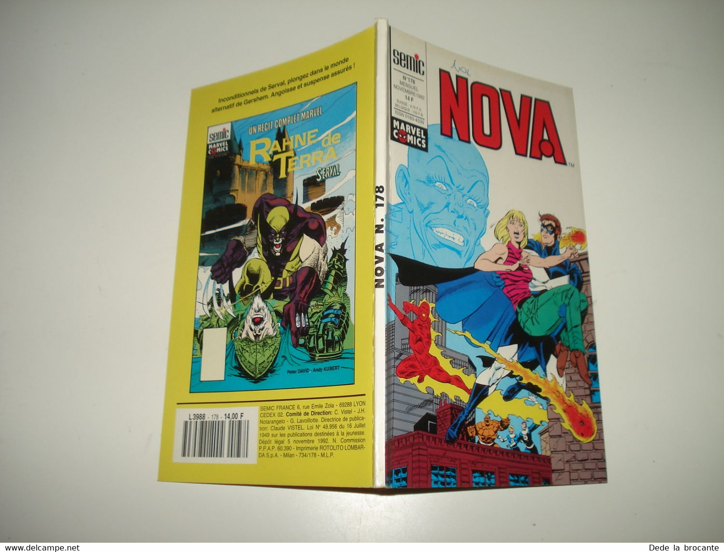 C22 / Marvel Comics  NOVA  N° 178  SEMIC éditions - Novembre 1992 -  Comme Neuf - Nova