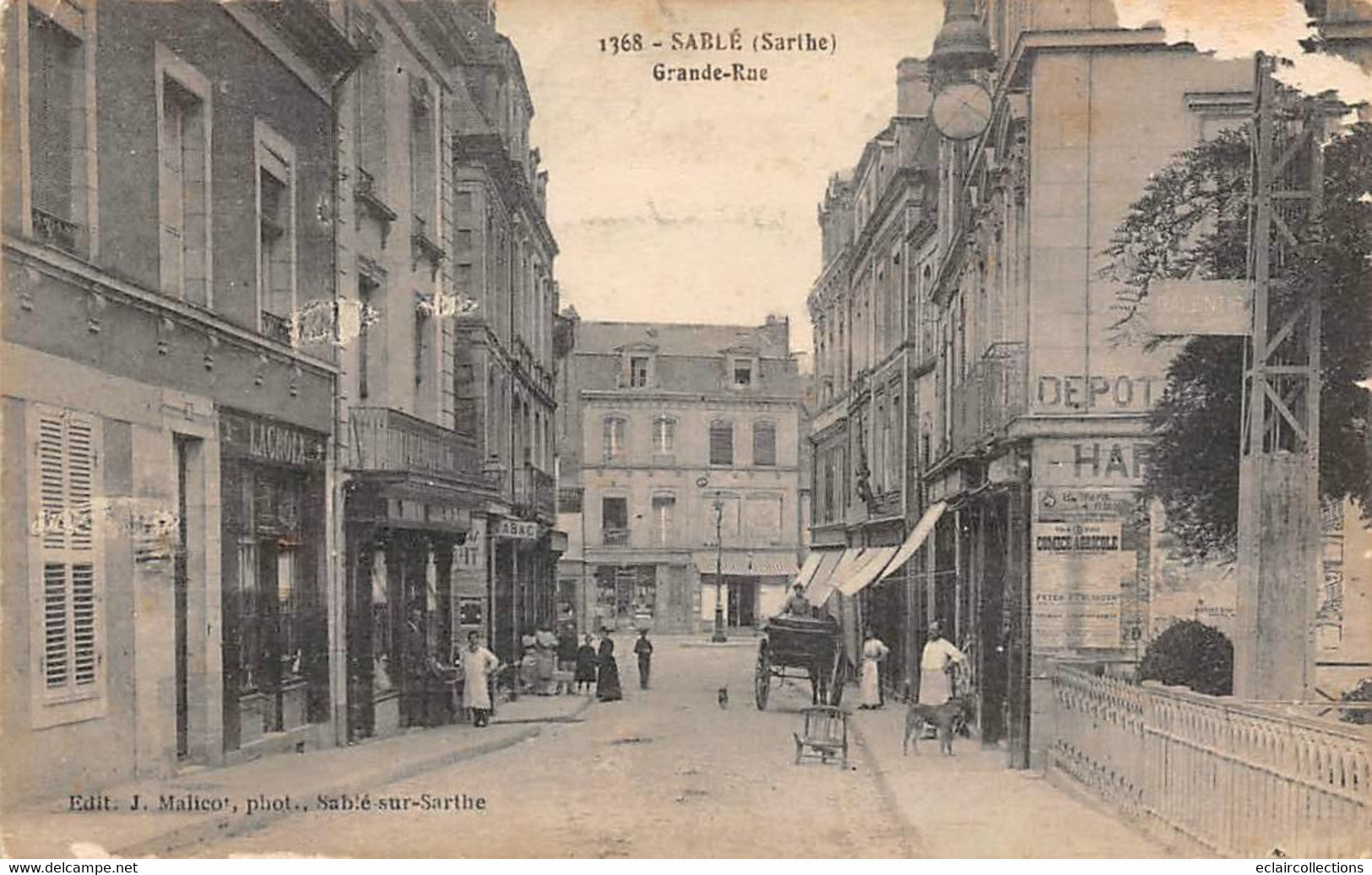 Sablé Sur Sarthe          72         Grande Rue         ( Défaut Voir Scan) - Sable Sur Sarthe