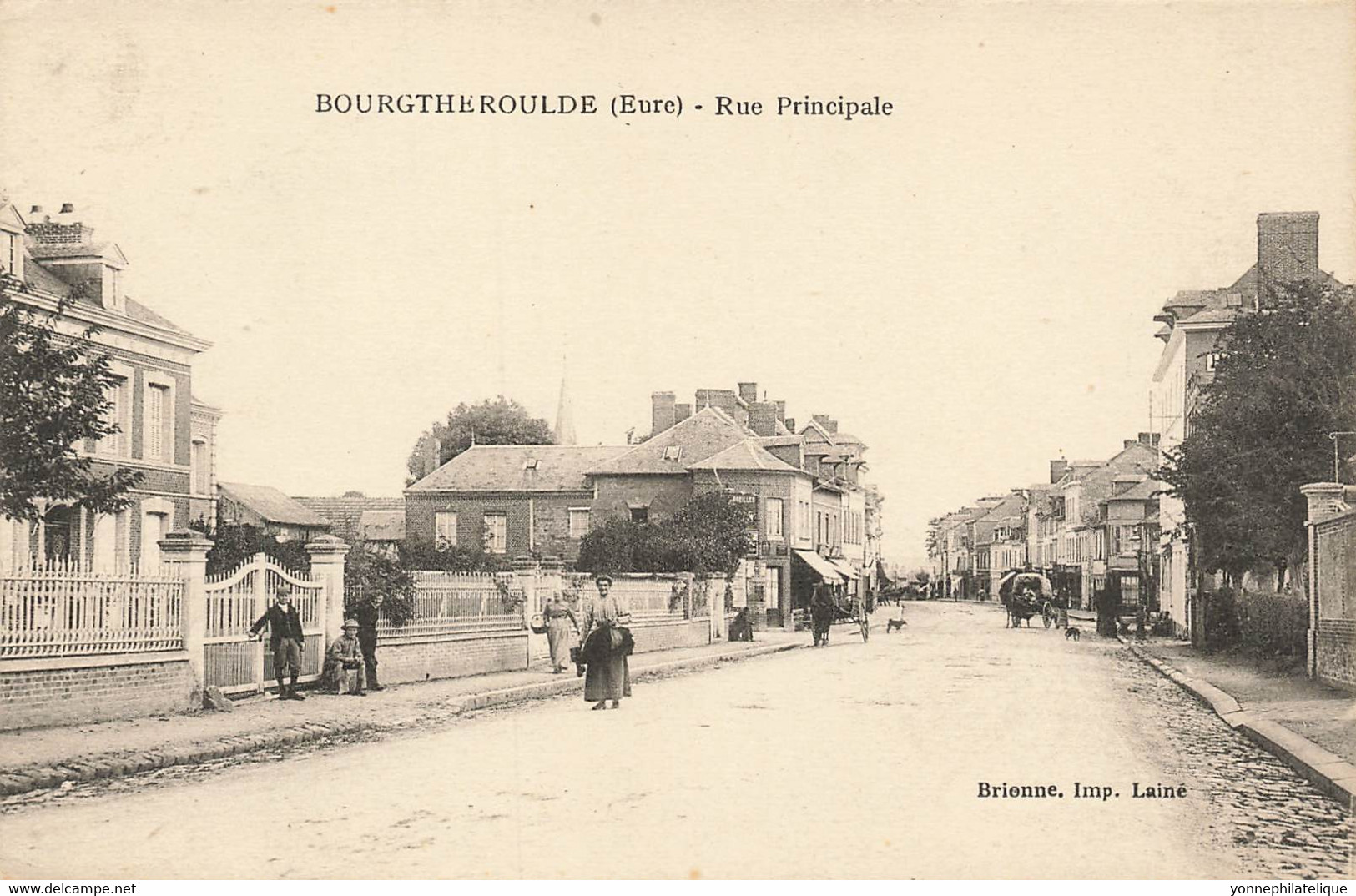 27 - EURE - BOURTHEROULDE - Rue Principale - Animation - Superbe - 10708 - Bourgtheroulde