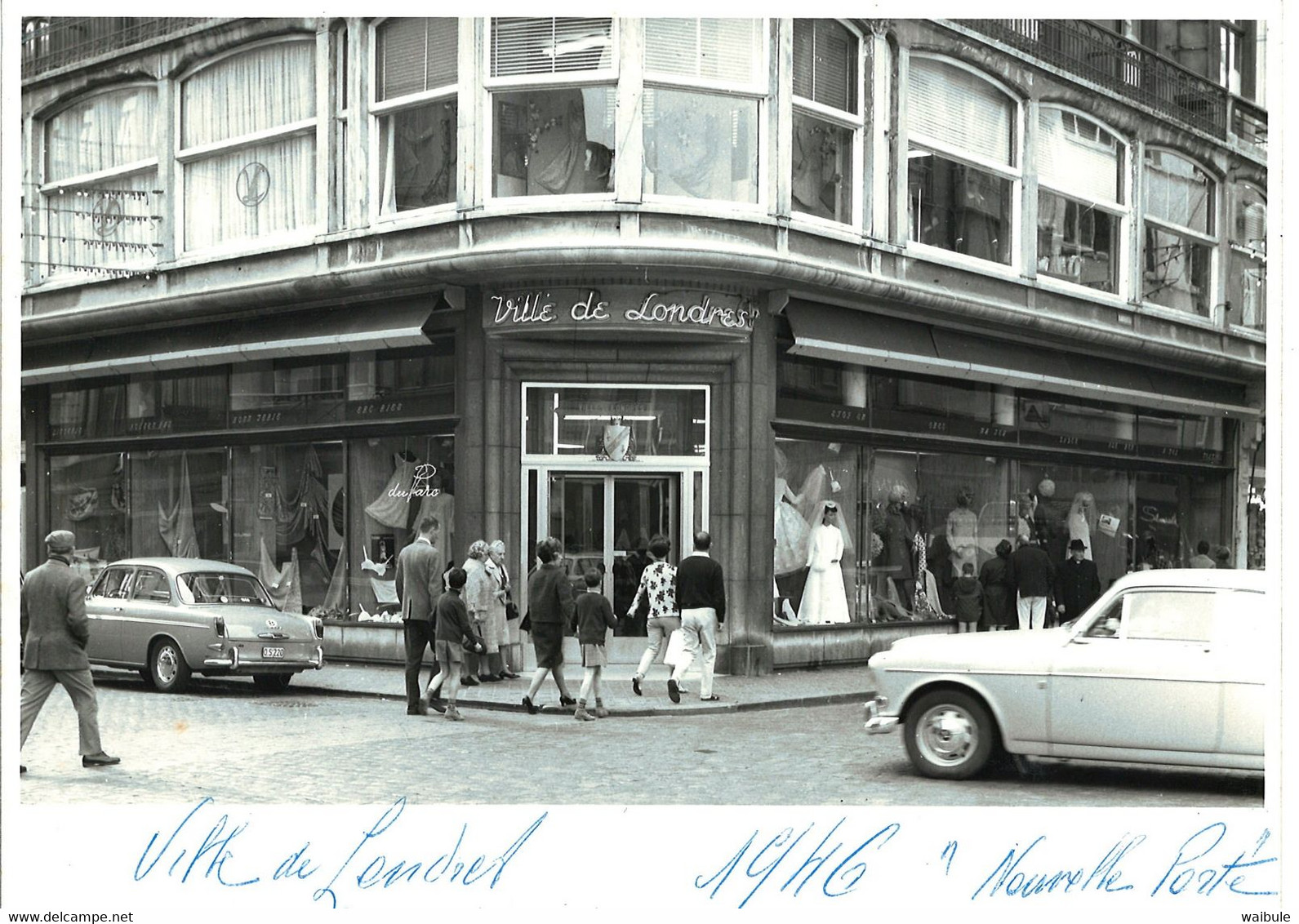 Ostende 1946 "A La Ville De Londres" 18 X 13 Photo Roland - Places