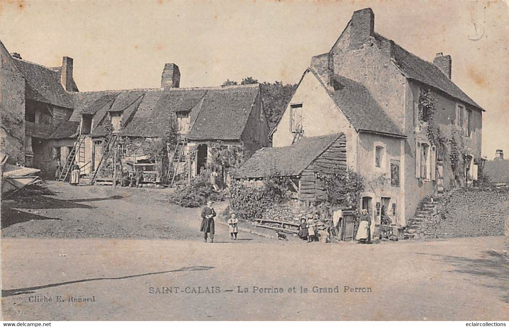 Saint Calais            72     .  La Perrine Et Le Grand Perron         (voir Scan) - Saint Calais