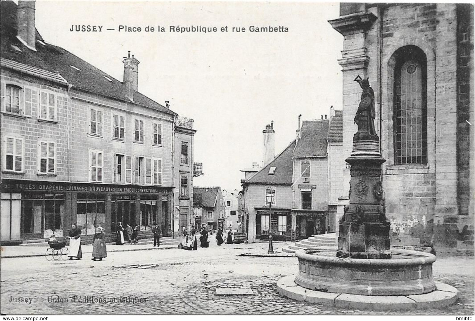 JUSSEY - Place De La République Et Rue Gambetta - Jussey