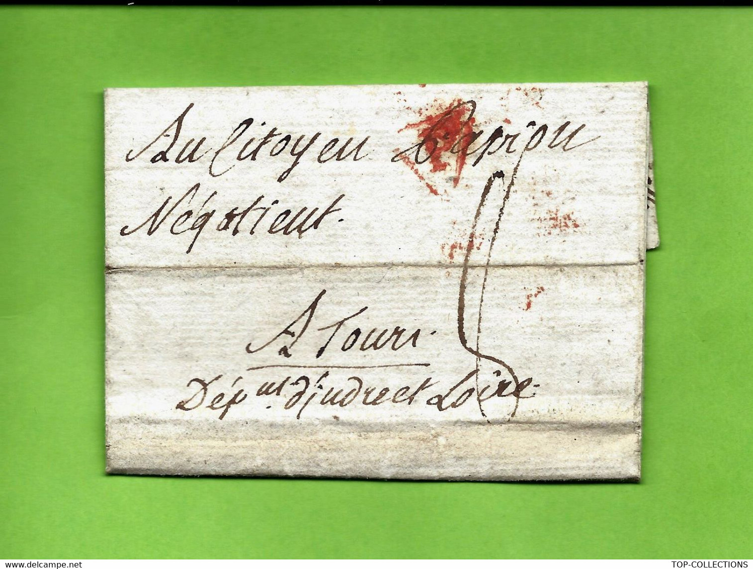 1798 REVOLUTION PERIODE TRES  TROUBLEE   De Paris Pour Le Citoyen Capron Négociant à Tours INDRE ET Loire V.TEXTE - ... - 1799