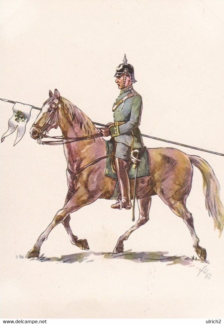 AK  Preußen Um 1900 - Jäger-Regiment Zu Pferde - Unteroffizier (61246) - Uniformen