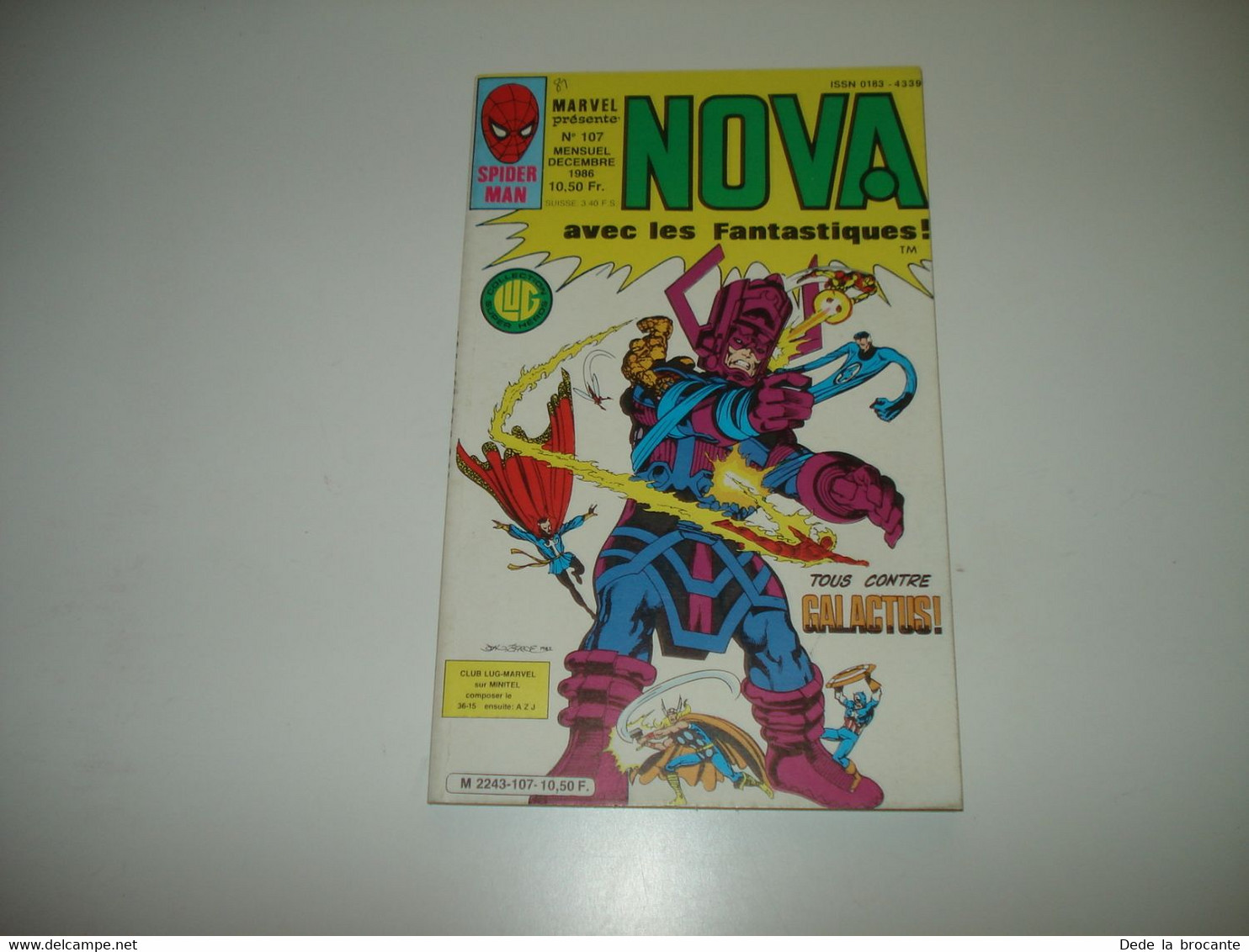 C22 / Spider Man -  Marvel Présente - NOVA  N° 107  -  LUG Décembre 1986 Comme Neuf - Nova
