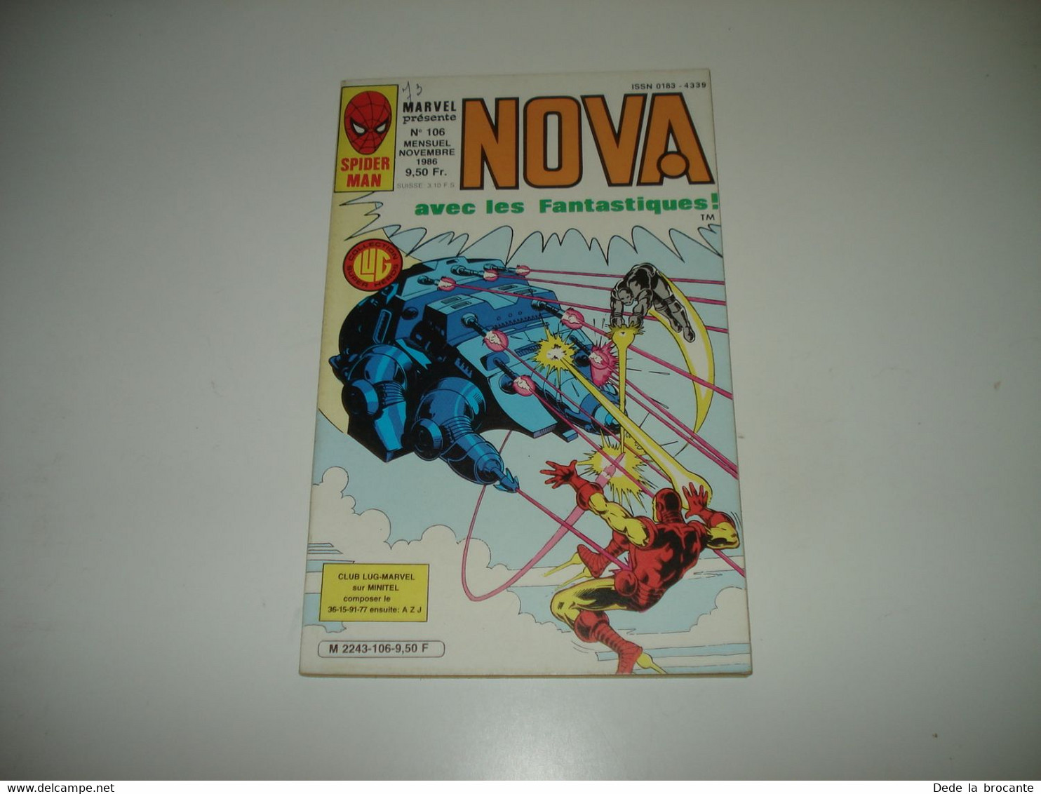 C22 / Spider Man -  Marvel Présente - NOVA  N° 106   LUG Novembre 1986 Comme Neuf - Nova