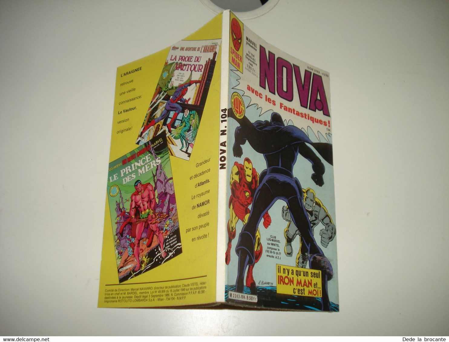 C22 / Spider Man -  Marvel Présente - NOVA  N° 104  LUG Septembre 1986  Comme Neuf - Nova