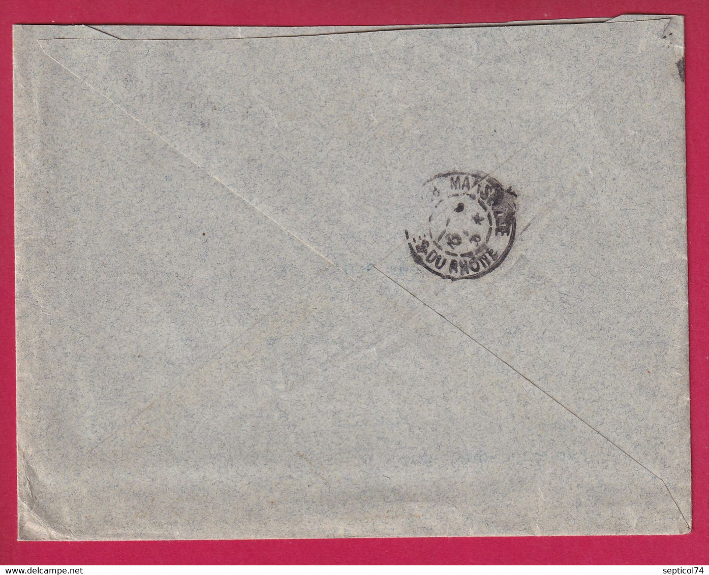 N°138 PERFORE  BADISCHE ANILIN NEUVILLE SUR SAONE RHONE POUR MARSEILLE CONVOYEUR LIGNE MACON LYON LETTRE COVER - Lettres & Documents