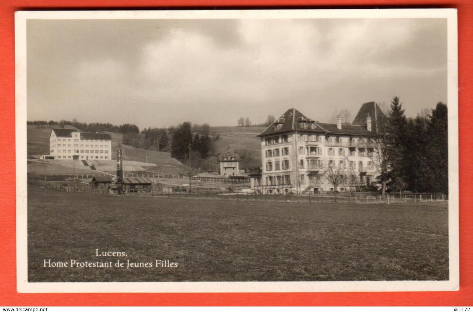 ZTW-03  Lucens Home Protestant De Jeunes Filles  Circulé 1931  Thévoz Carte-photo - Lucens