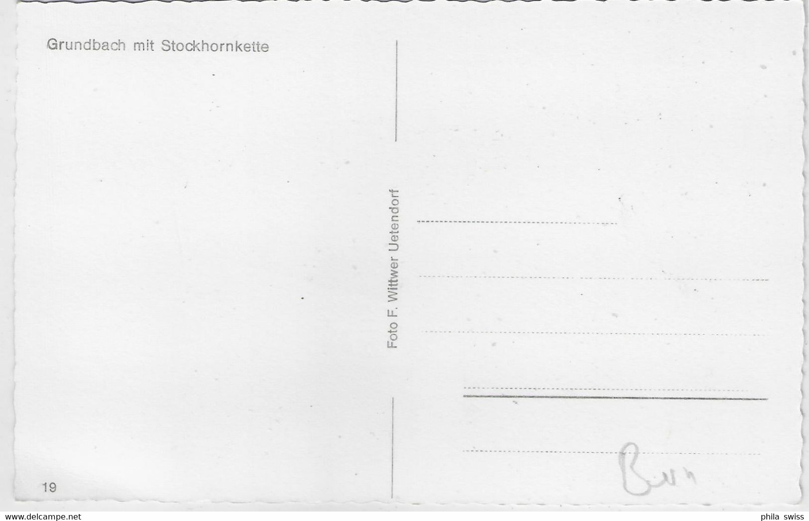 Grundbach Wattenwil Mit Stockhornkette - Wattenwil