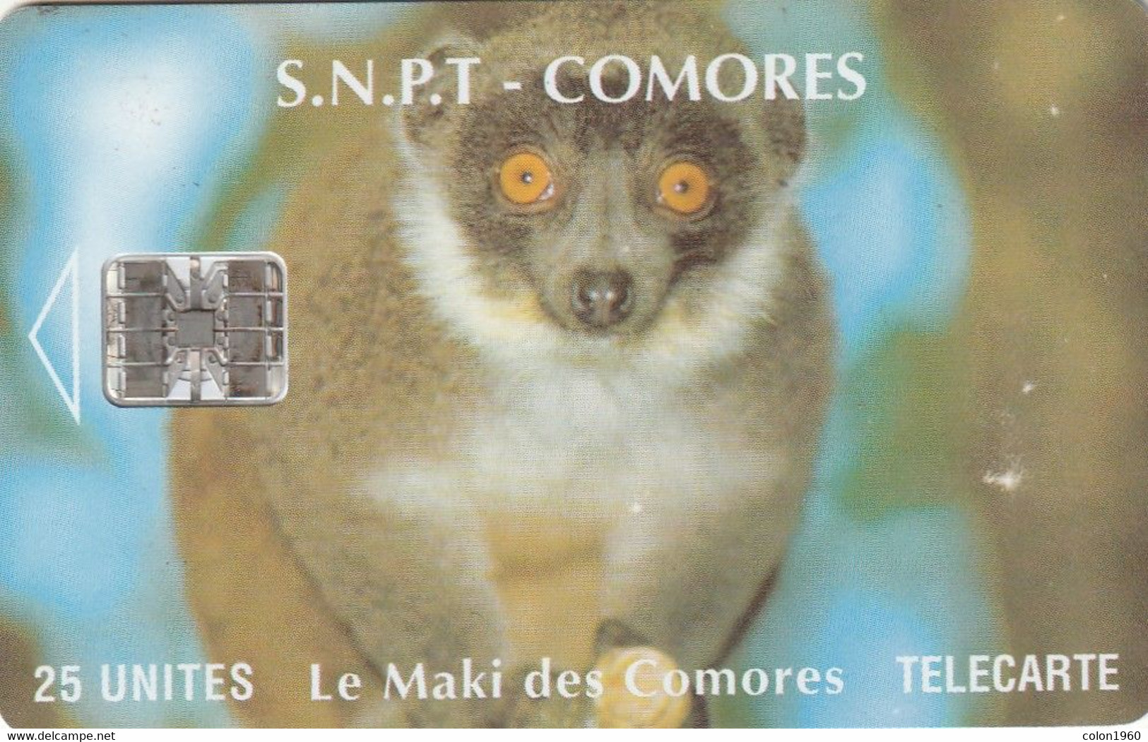 COMORES. KM-OPT-0008E. Le Maki Des Comores (SC7 - With Moreno Logo). 25U. 1994. (007) - Komoren