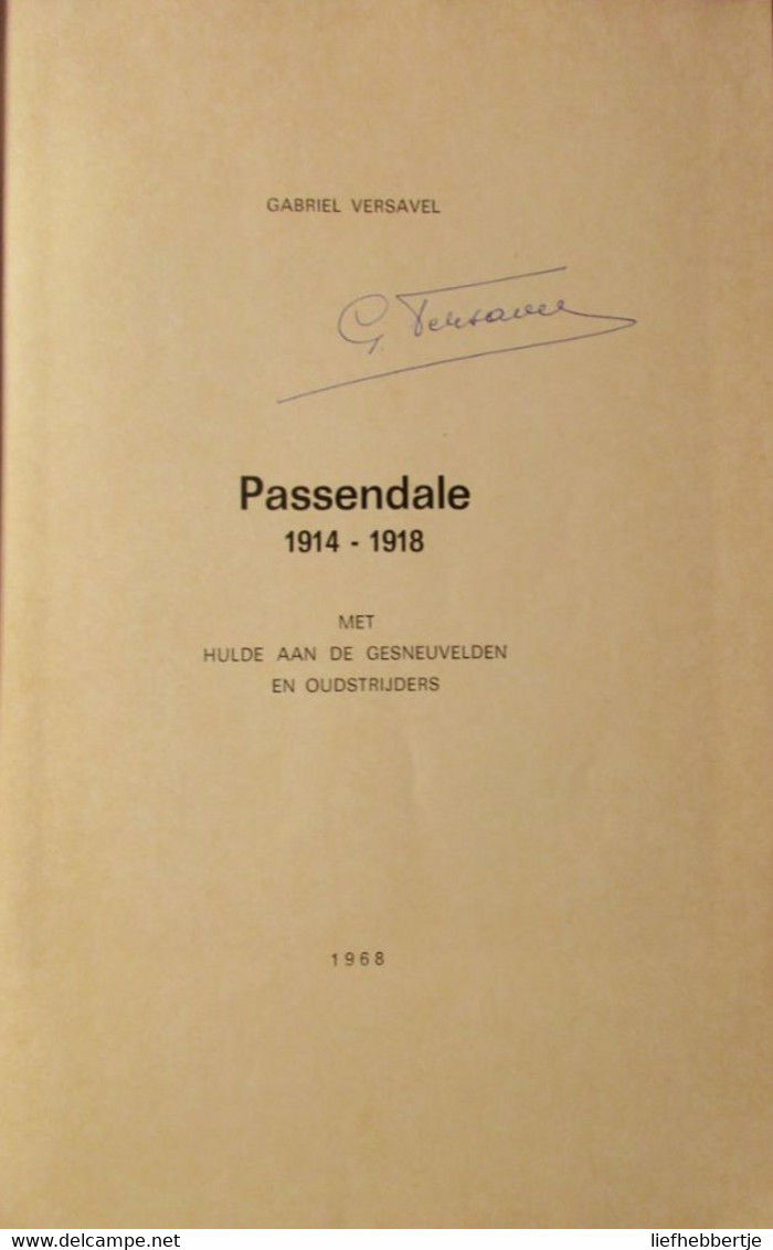 Passendale 1914-1918 - Door G. Versavel - 1968 - War 1914-18