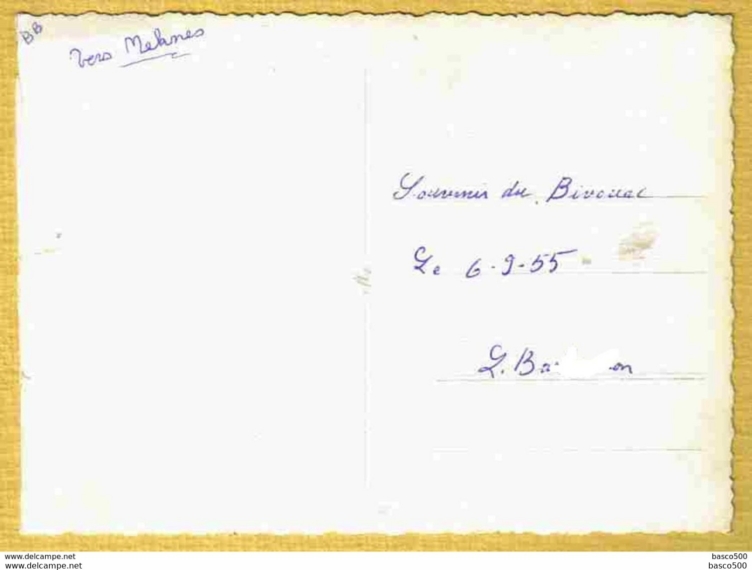 1957 CARNET INDIVIDUEL PAYEMENT SPECIAL + Carte Photo Bivouac Vers Meknes Maroc - Documenti