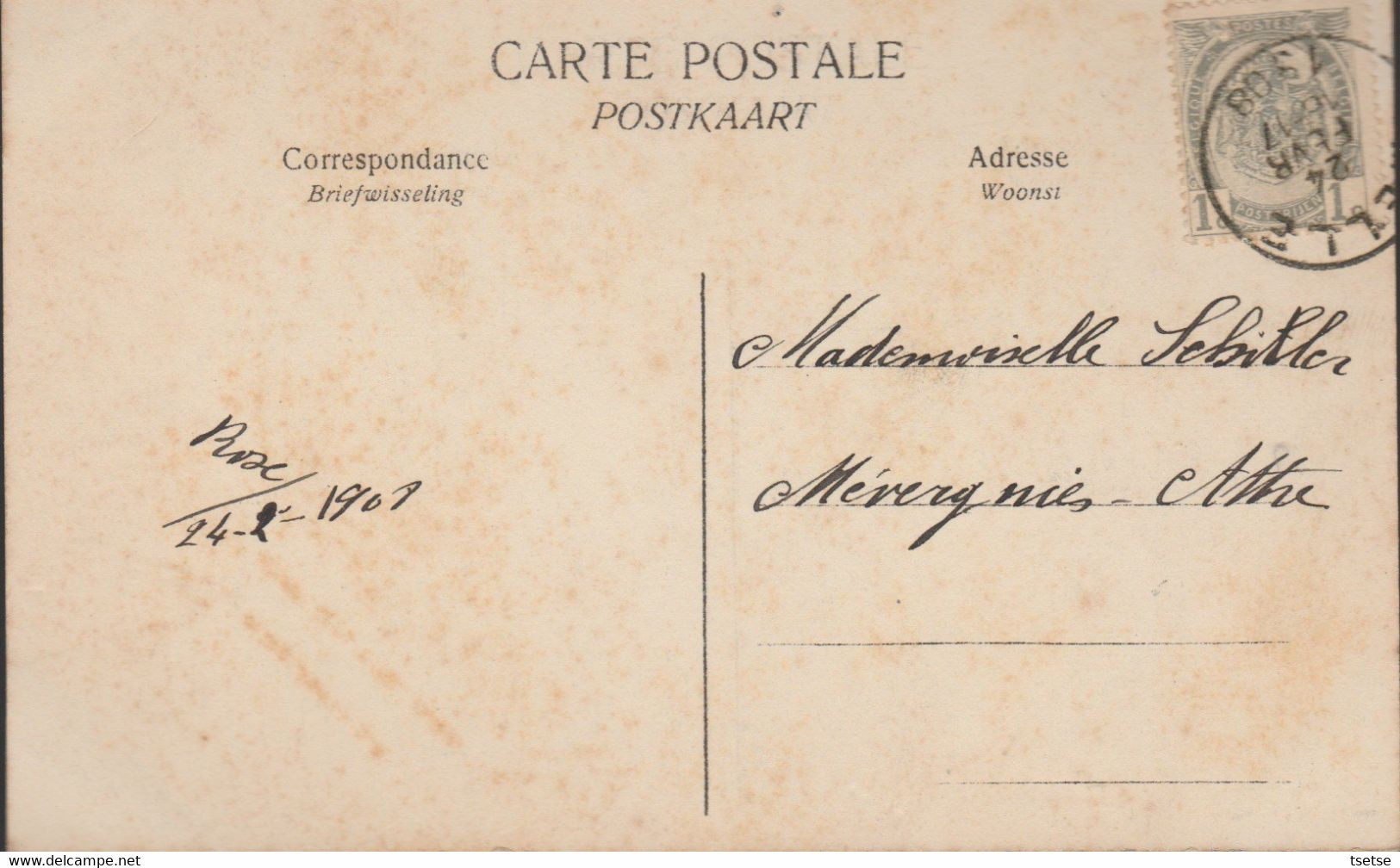 Melle - Château De Mr J. De Potter D'Indoye / Vue De Derrière - 1908 ( Verso Zien ) - Melle