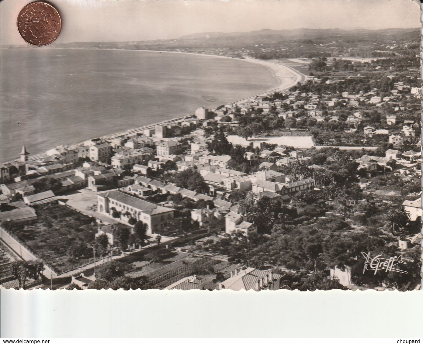 06 - Carte Postale Semi Moderne Dentelée De  GROS DE CAGNE   Vue Aérienne - Cagnes-sur-Mer