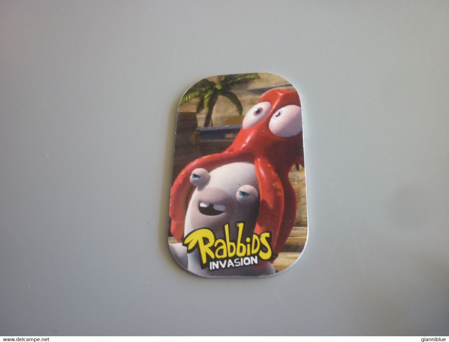Rabbids Invasion Greek Edition Metal Tag Card #125 (octopus) - Other & Unclassified
