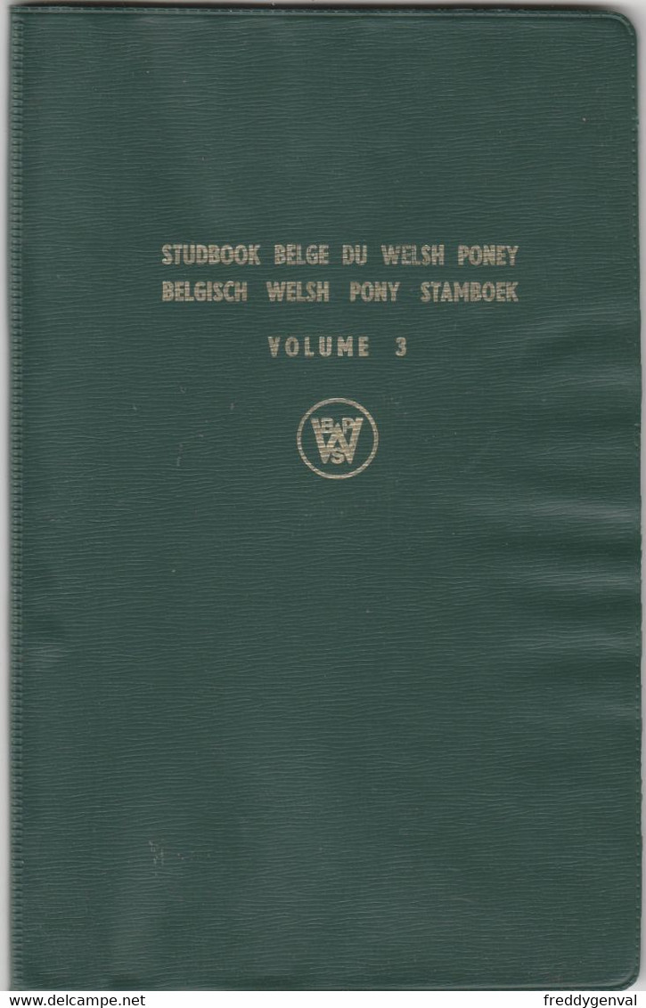 WELSH PONEY  STUDBOOK BELGE - Sachbücher