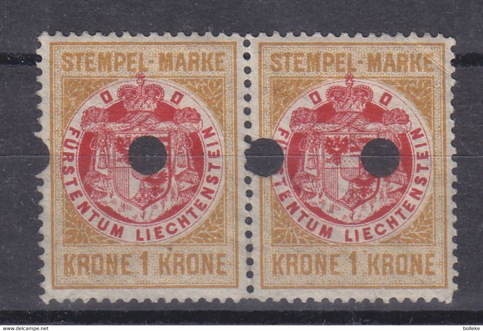 Liechtenstein - Stempelmarke ** - En Paire - Revenue Stamps