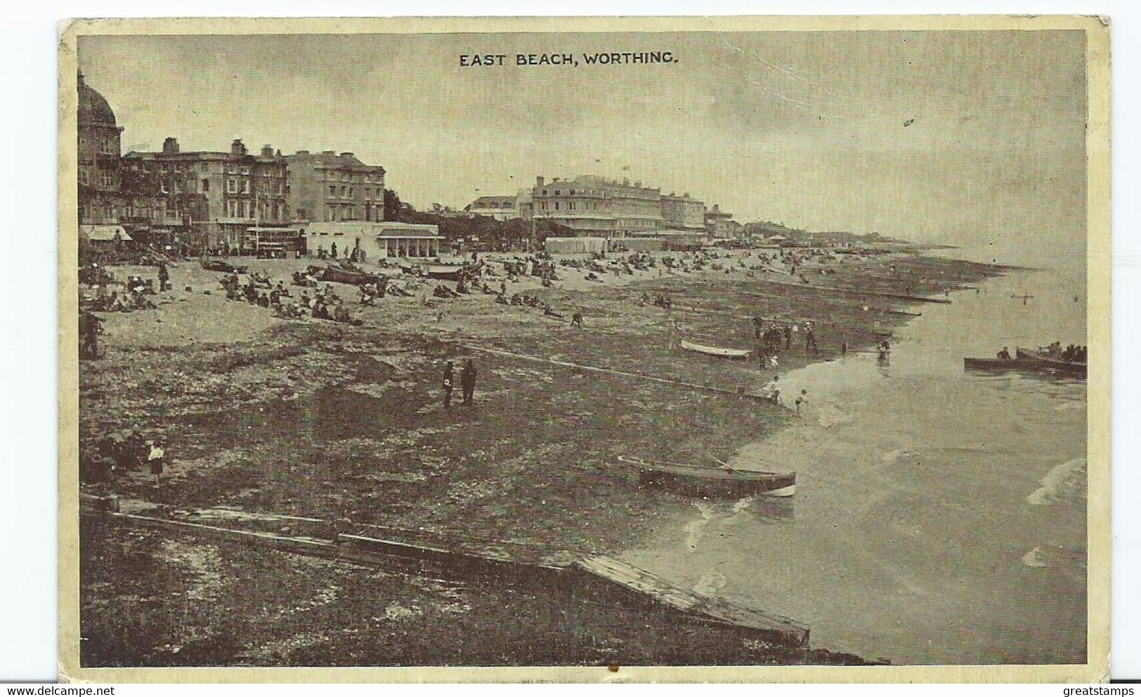 Postcard Sussex Worthing  East Beach  Posted 1945 - Worthing