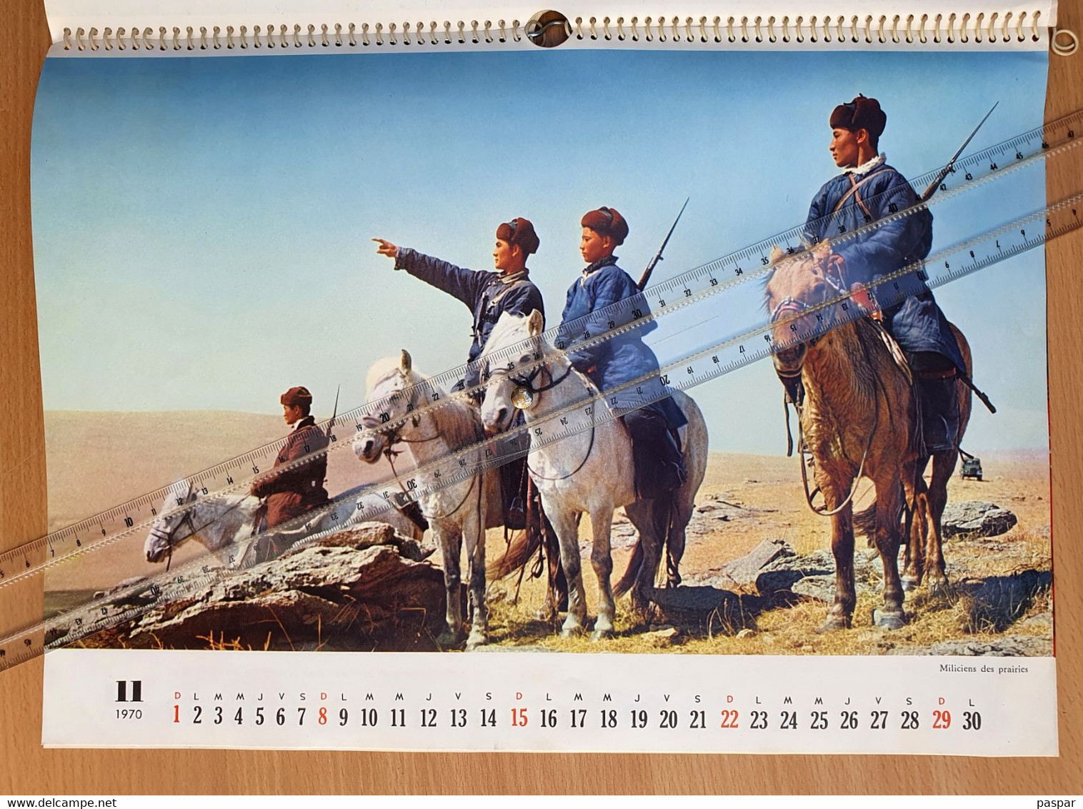 Calendrier de 1970 Chine - Propagande éditée par la Chine - Hommage de Guozi Shudian -, Mao Tsétoung