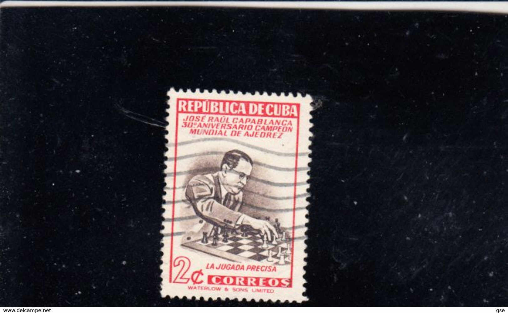 CUBA  1951 - Yvert  348° -  Scacchi -.- - Oblitérés