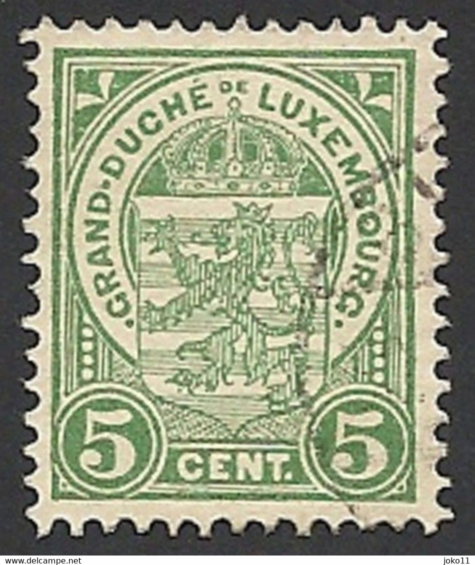 Luxemburg, 1907, Mi.-Nr. 87, Gestempelt, - 1907-24 Coat Of Arms