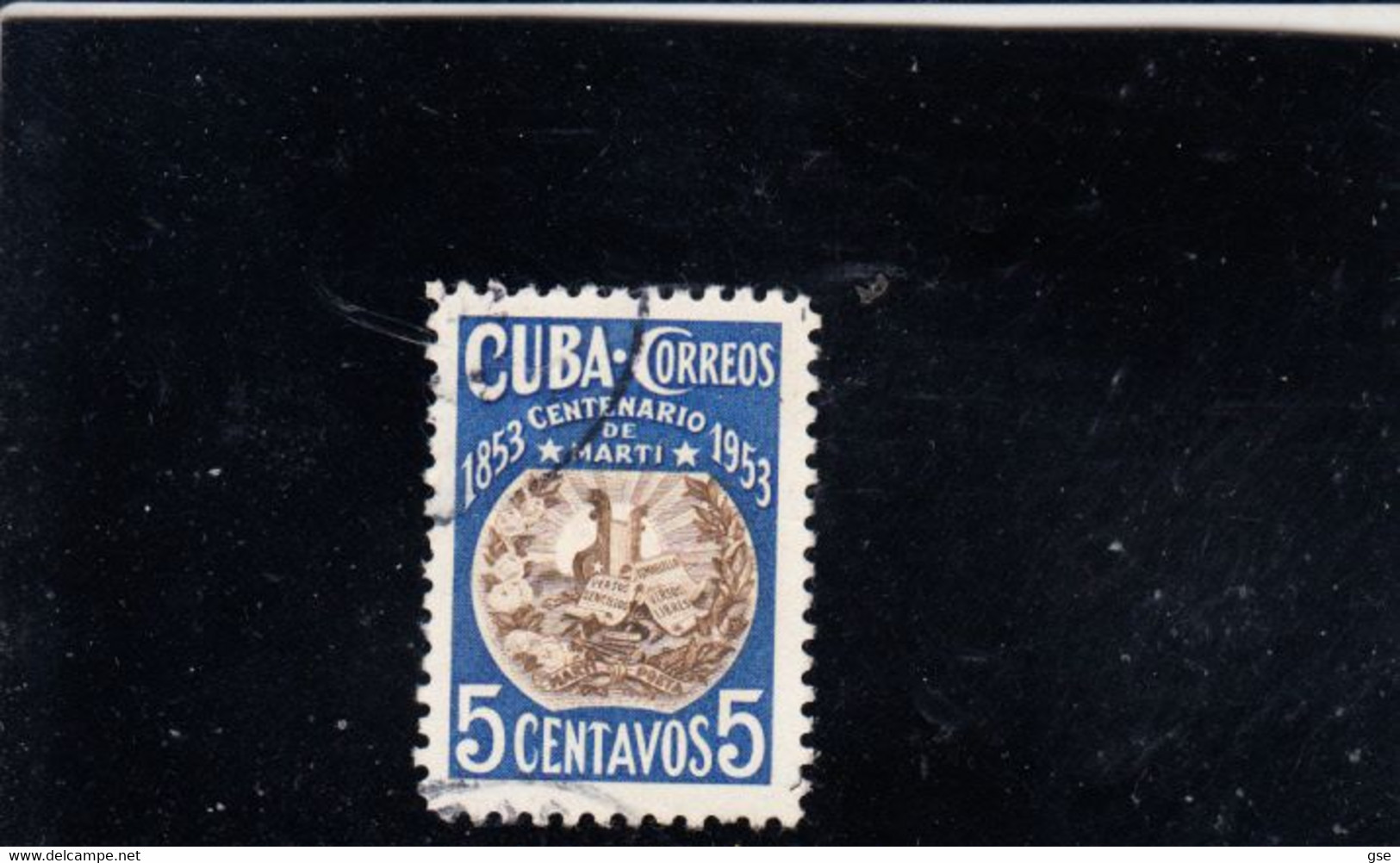 CUBA  1953 - Yvert  390°  -  Marti -.- - Oblitérés