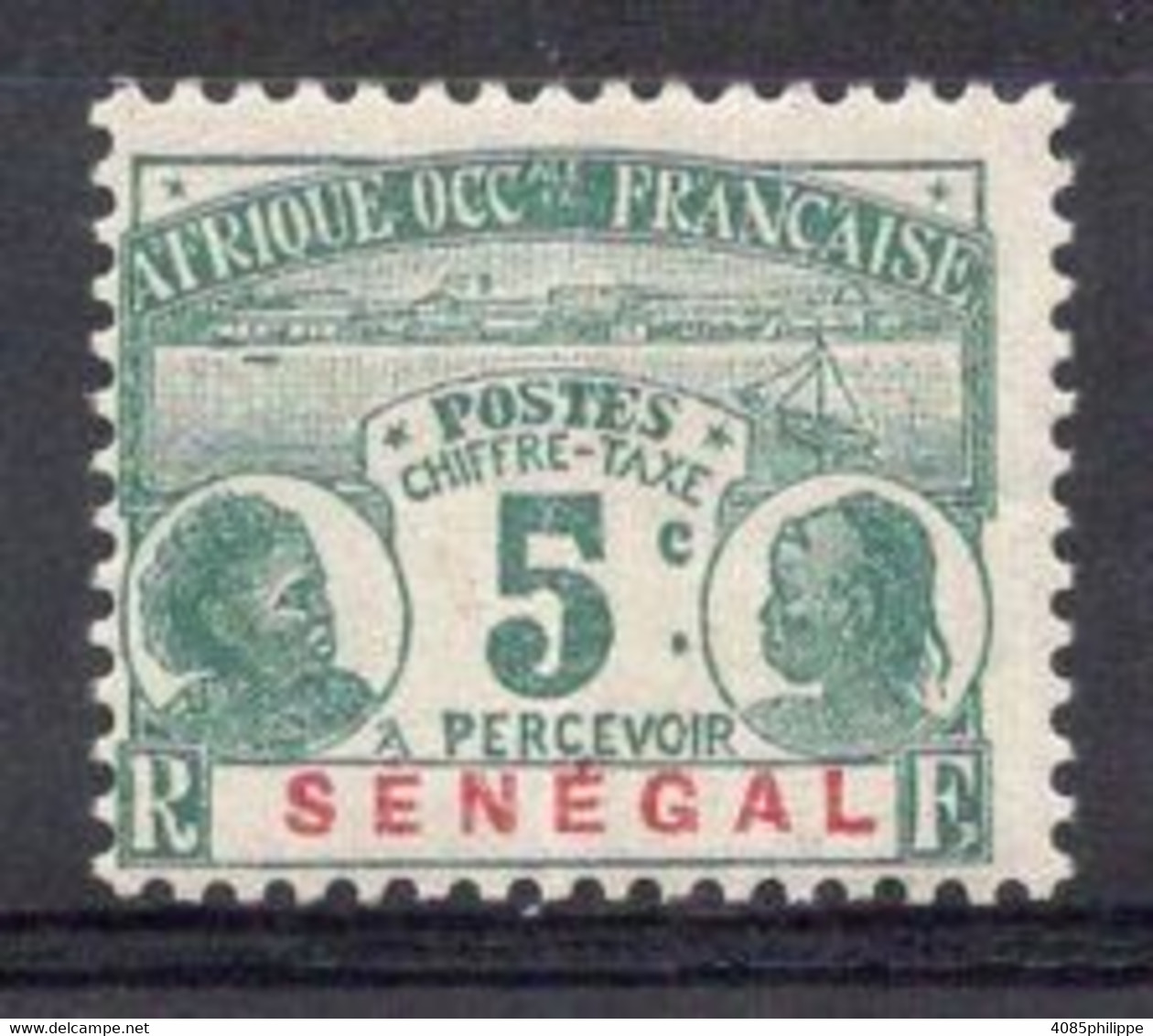 SENEGAL Timbre Taxe  N°4* Neuf Charnière TB Cote : 7,00€ - Strafport