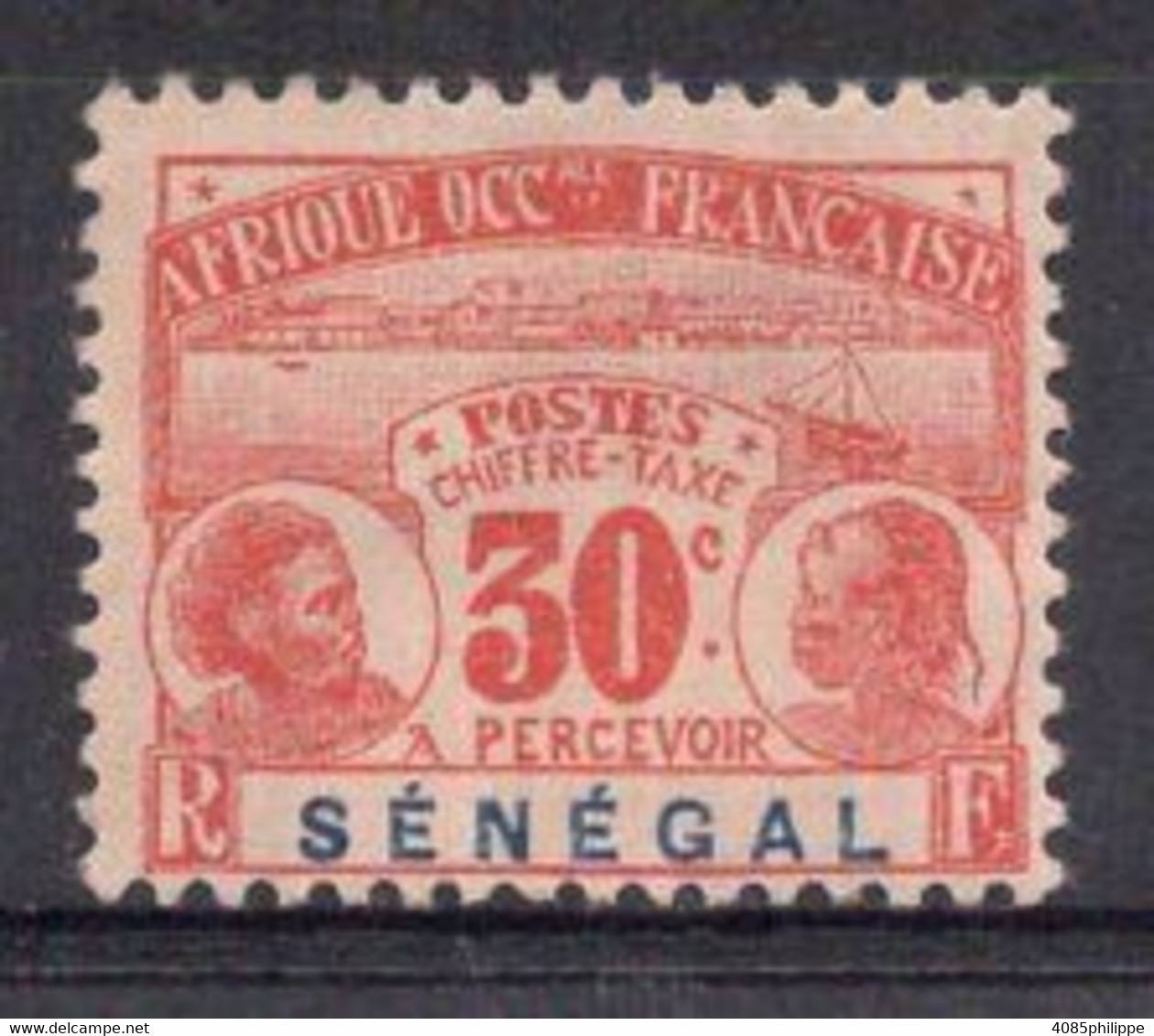 SENEGAL Timbre Taxe  N°8(*) Neuf Sans Gomme  TB Cote : 14,50€ - Strafport