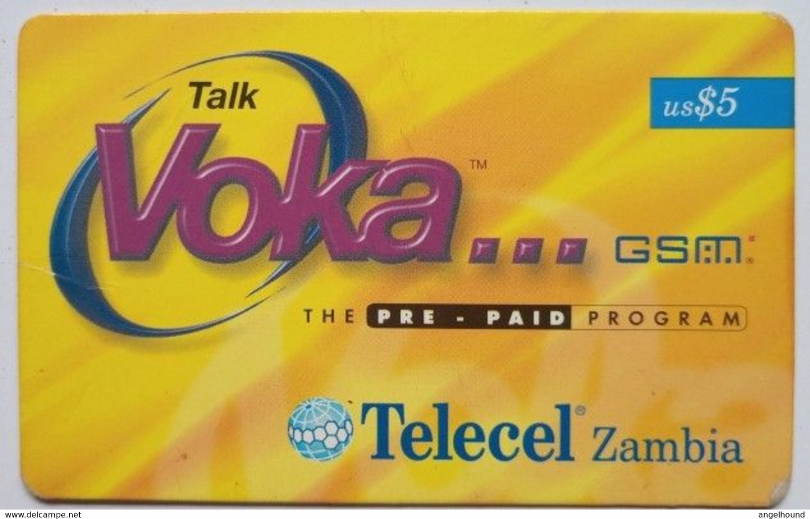 Telecel Zambia US$5 Talk Voka - Zambie