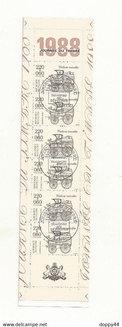 CARNET JOURNEE DU TIMBRE 1988 N° BC2526A  OBLITERE 1ER JOUR. - Dag Van De Postzegel