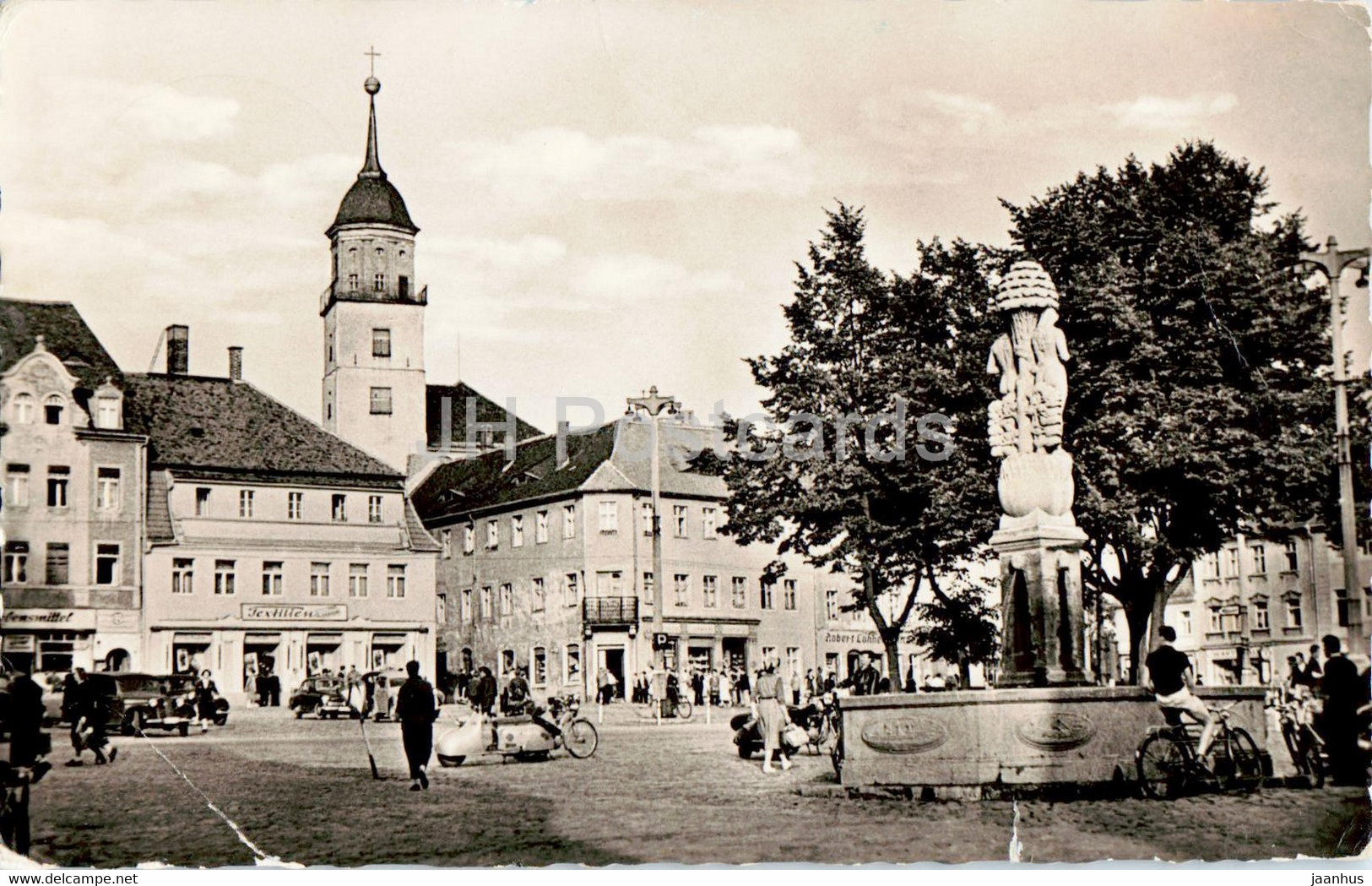 Bischofswerda - Paradiesbrunnen Auf Dem Altmark - 1961 - Germany DDR - Used - Bischofswerda