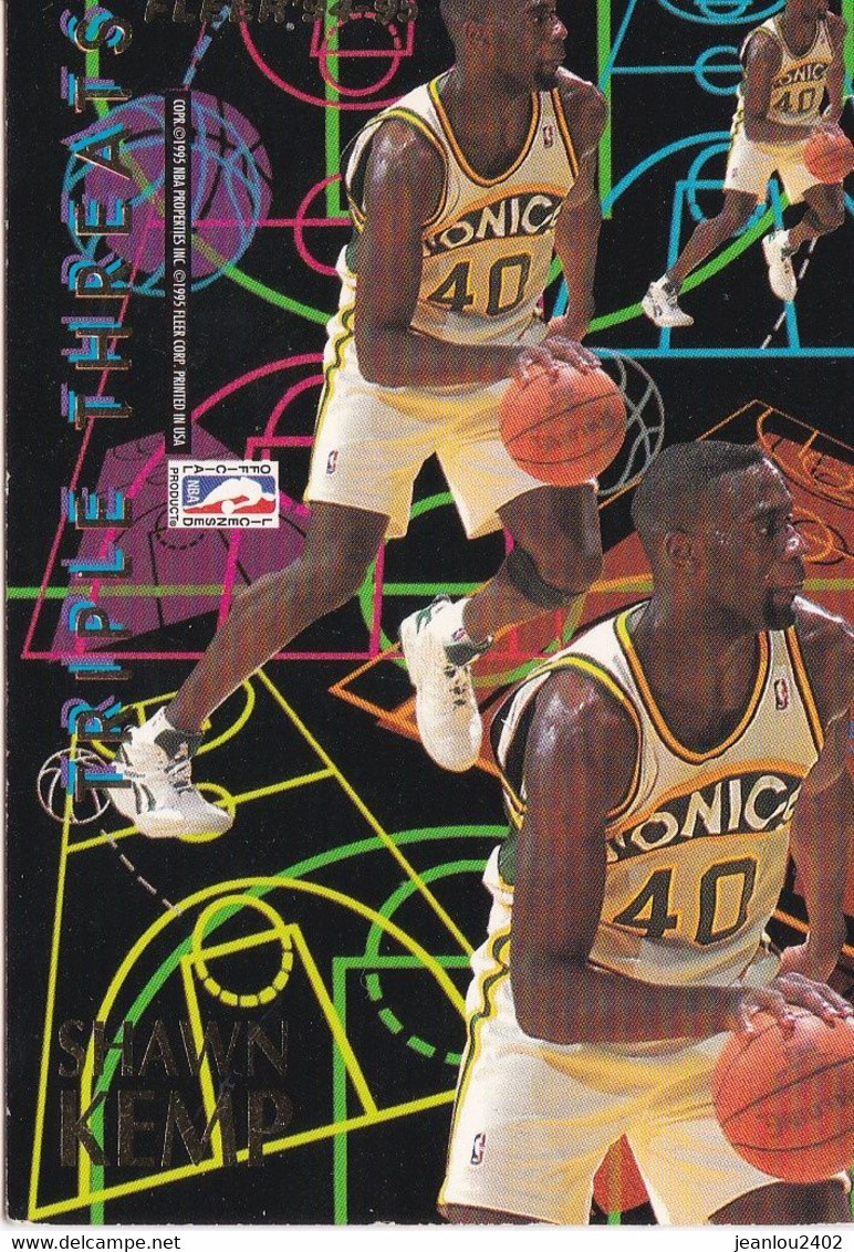 CARTE NBA - KEMP/ROBINSON - 94/95 - TRIPLE THREATS - 1990-1999