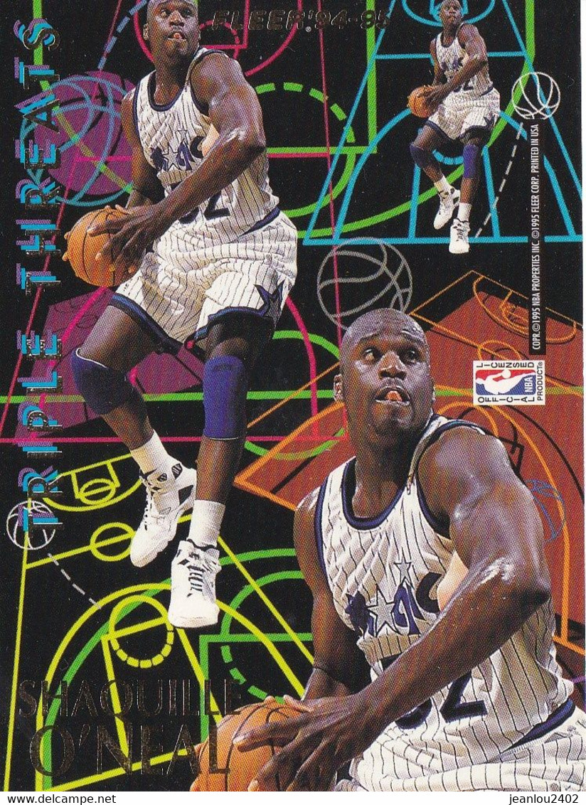 CARTE NBA - O'NEAL/EWING - 94/95 - TRIPLE THREATS - 1990-1999