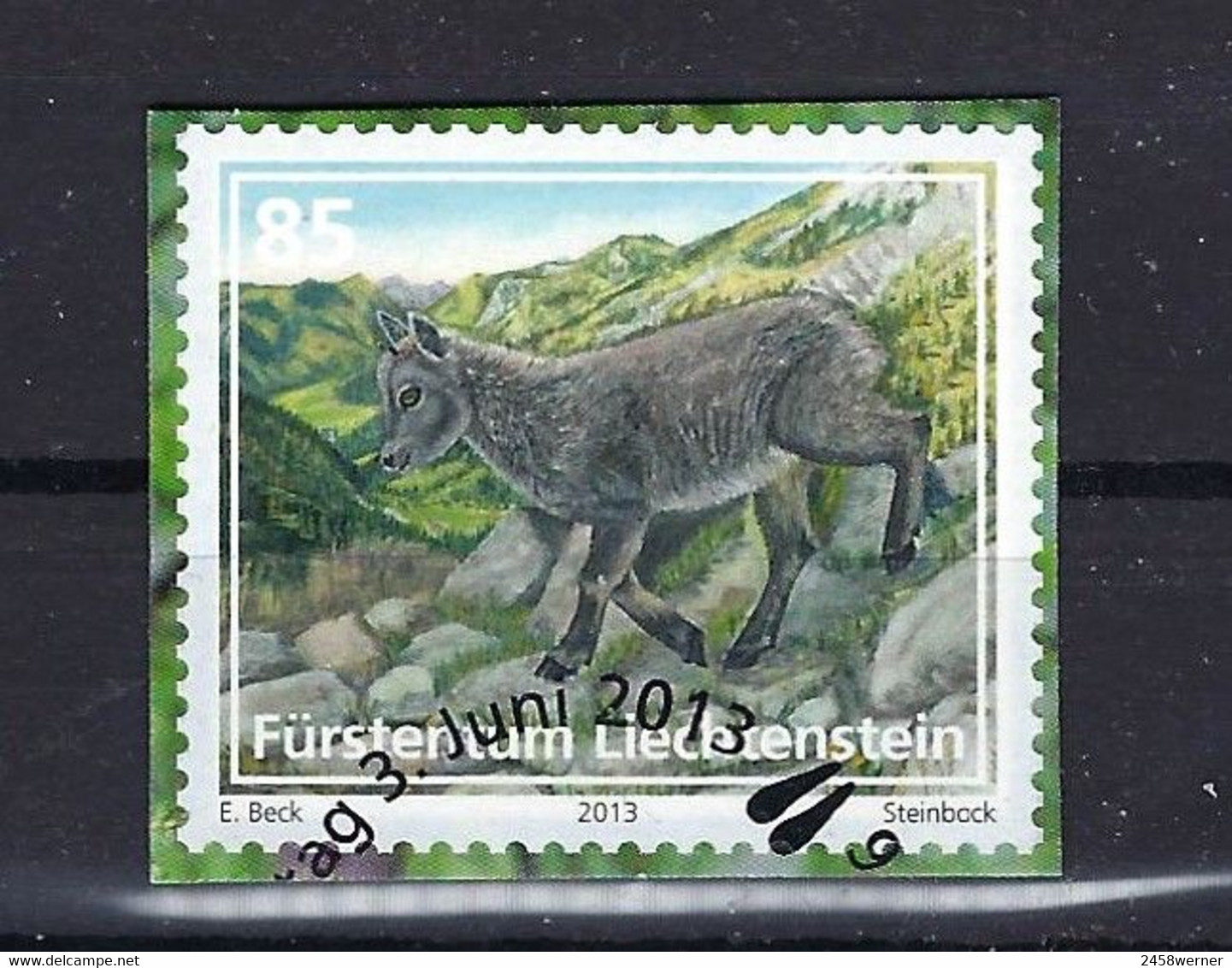 Liechtenstein 2013, Nr. 1675, Jungtiere Der Alpenregion Alpensteinbock (Capra Ibex) Gestempelt Used - Gebraucht