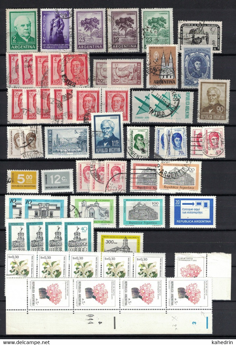 Argentina Through The Years, More Than 300 Stamps, Unsorted, Mostly Used - Collezioni & Lotti