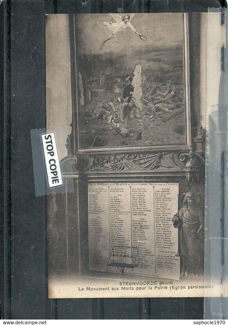 08-2022 - TOU20-70 - NORD - 59 - STENVOORDE - Monument Aux Morts Dans L'église Paroissiale - Steenvoorde