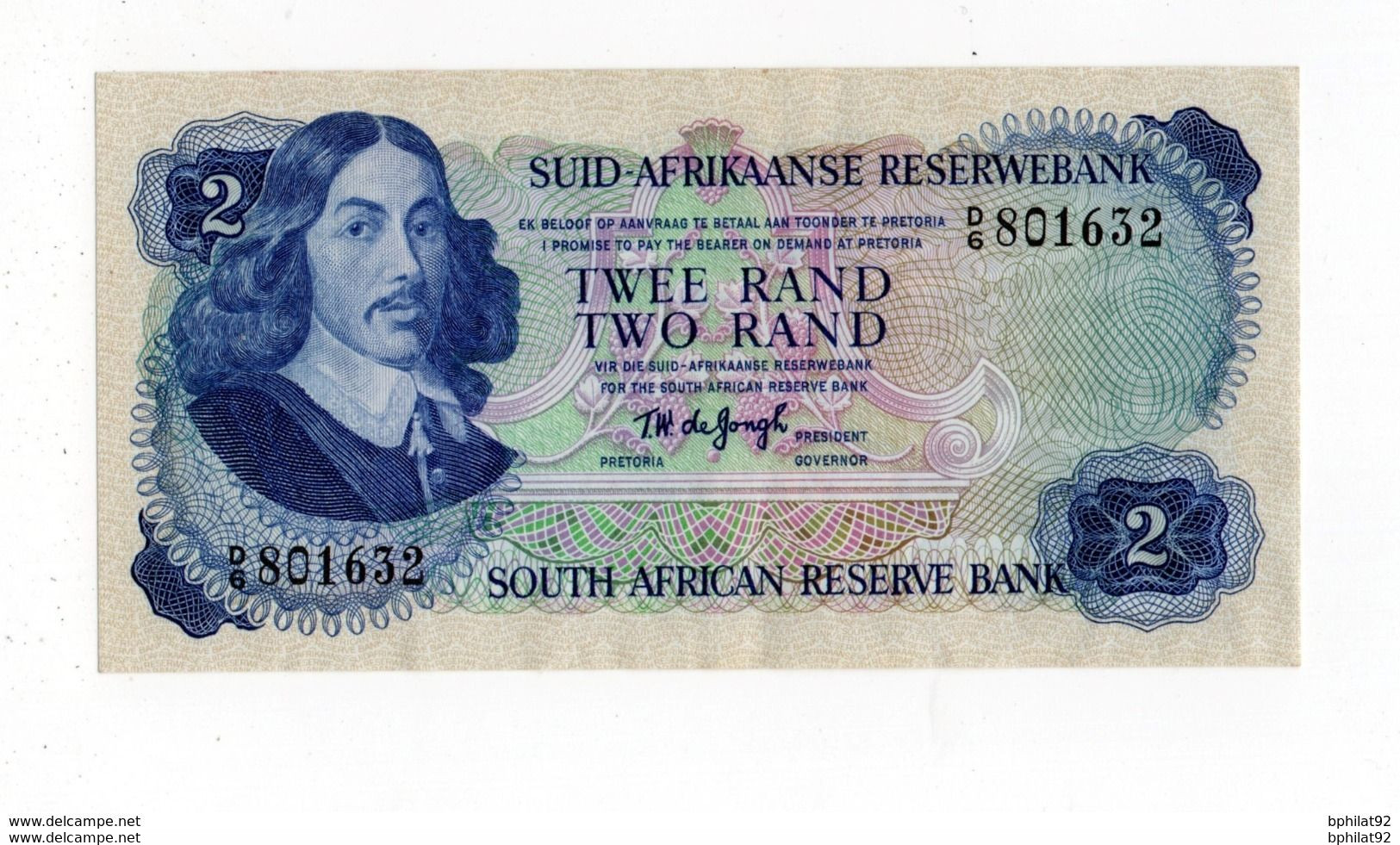 !!! AFRIQUE DU SUD, BILLET DE 2 RAND TBE - Zuid-Afrika